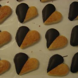 herzförmige Kekse