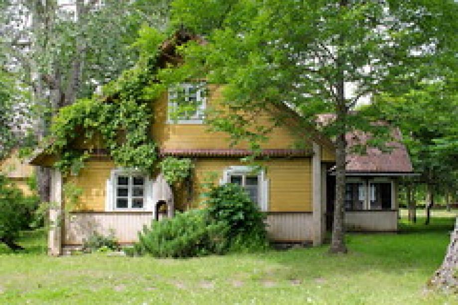 old house in garden